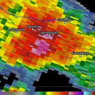 Severe thunderstorm in Jamestown