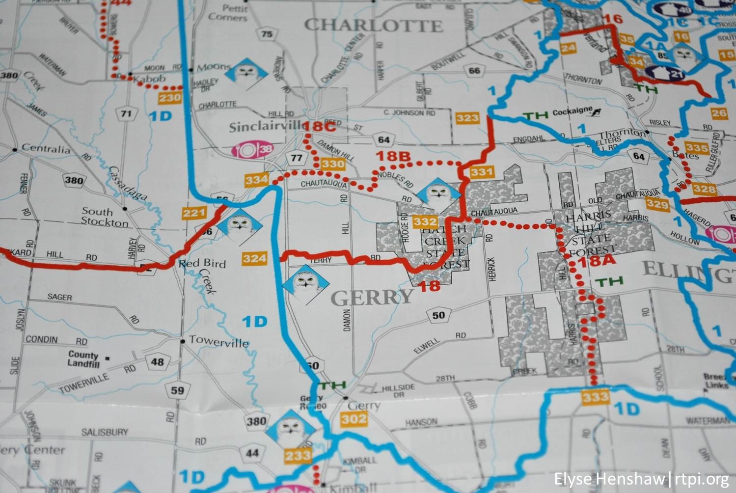 Snowmobile Map | The Roger Tory Peterson Institute of Natural History